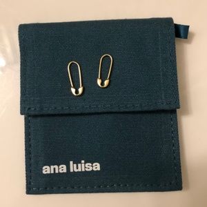 Ana Luisa 14k gold minimalist earrings